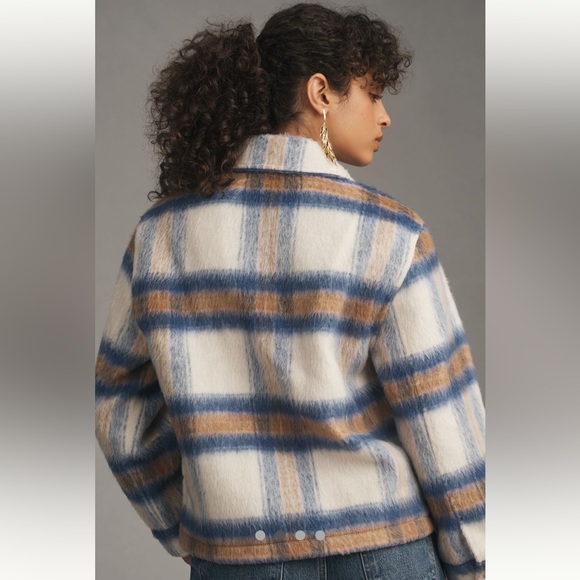 Anthropologie NWT Lee Cropped Wool Chore Jacket size S. - Picture 2 of 12